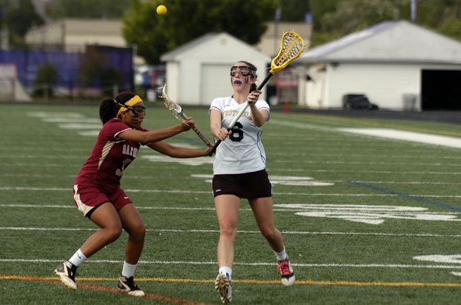 Westfield junior Molly O’Sullivan scored seven goals against Oakton in the Concorde District girls’ lacrosse championship game on May 10.
