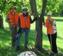 Volunteers for the McLean Trees Foundation, from left, ...