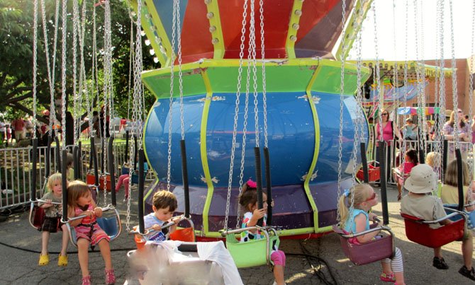 Toddlers and younger preschoolers enjoy a gentle twirl secure in swings.