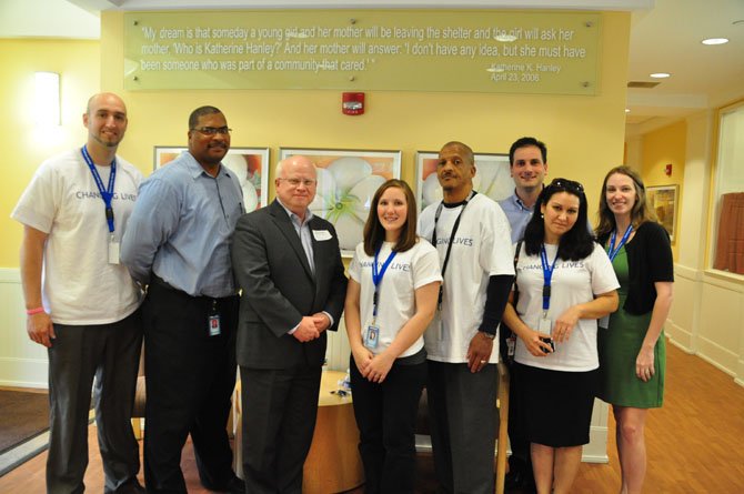 Members of the Shelter House board and staff at the Katherine K. Hanley Family Shelter in Fairfax host an open house Tuesday, May 14. 