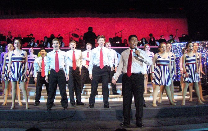 The patriotic song, “Because of the Brave,” dazzled the crowd during Chantilly High’s Jazz & Pizzazz 2012.

