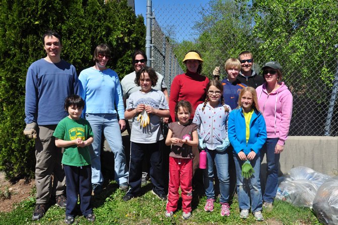 Carlin Anderson, far right, founder of the Herndon Environmental Network, has been named a finalist for the Cox Conserves Heroes, which comes with a prize of $10,000 for the network. 