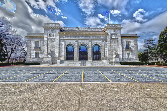 “Organization of American States Building, Washington, D.C.,” photography with digital manipulation, by Robin Kent. Kent calls this image “an experiment in surrealism.”