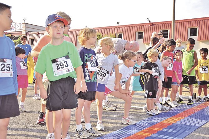 Youngsters participate in last year’s Alexandria Running Festival Half Marathon and 5K.