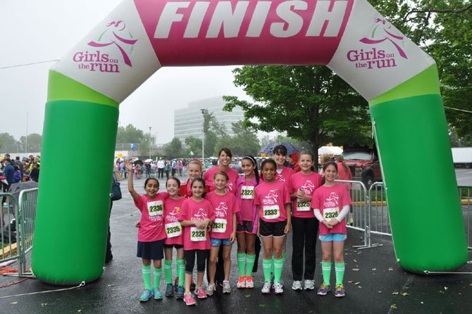 Girls on the Run: Back row, Carly Casten, Deb Muniz, Wysh Anstine, Melissa Kupferschmid, Samantha Dainty, front row, Artina Zarpak, Lizzie Baggett, Lilt Keshishian, Julia Muniz, Amanda Oliver And Jenna Kupferschmid.