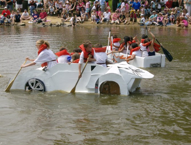 The cardboard boat regatta, one of the most popular Springfield Days activities, will be held at Lake Accotink Park on Sunday, June 2.  