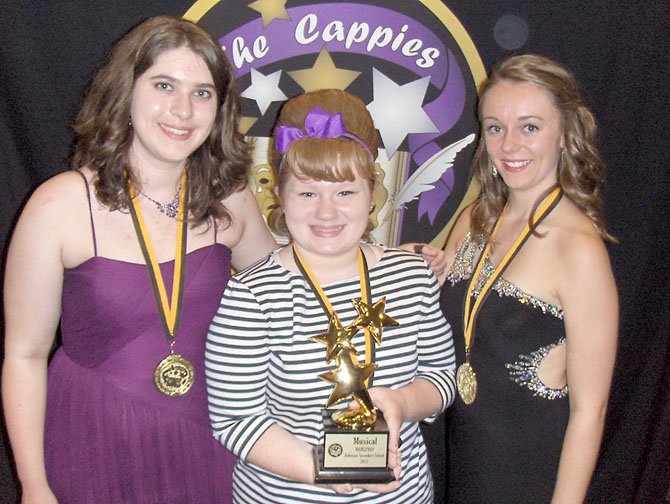 Best Musical: “Hairspray,” Robinson Secondary School, (from left): Anna Barr, Hannah Sikora, Lauren Rainford.