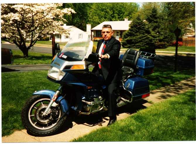 Bob loved his motorcycles, and the students at Robinson loved seeing the Honda Gold Wing sitting in the principal's parking space.