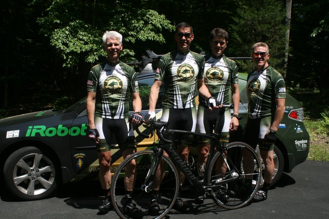 Team Green Beret Foundation, from left: Gino Elsea, Dave Johnson, Andrew Schaaf and David Viens.