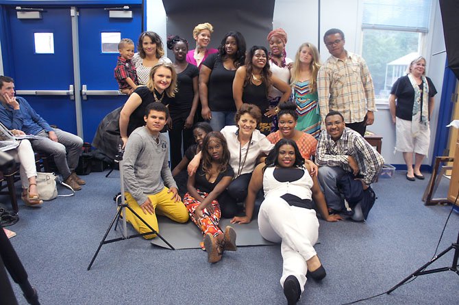 The whole Fashion Club team poses to celebrate a successful Fashion Show and Shoot.