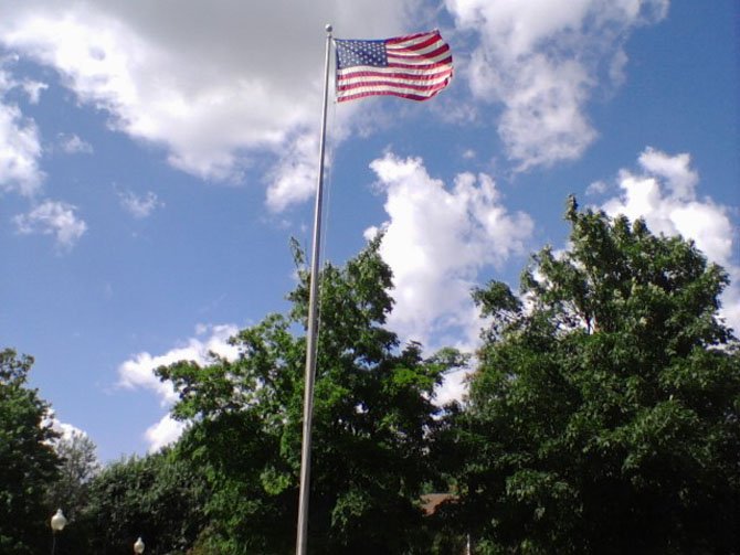 To the Editor: On the behalf of our community of The Heritage at Old Town and in honor of Flag Day, the red, white and blue of Old Glory speaks volumes. — Geri Baldwin, Alexandria.
