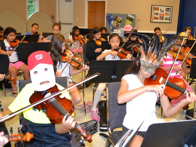 The campers are encouraged to dress in costumes on one of their favorite camp days, Wacky Wednesday.