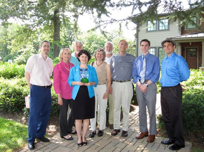 From left: William Whitesell, Democratic candidate, Delegate Kathleen Murphy, Rob Abbot, State Sen. Favola, Ivy Main, Rick Keller, Steven Bruckner, Mark Pamerleau and William Jennings.