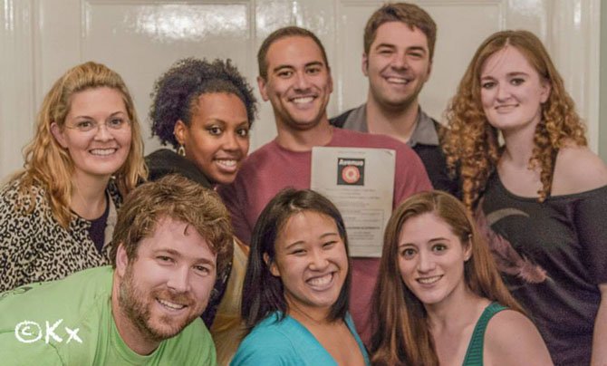 The cast of “Avenue Q” during rehearsal for the upcoming production at LTA. The show will run July 27 to Aug. 17.