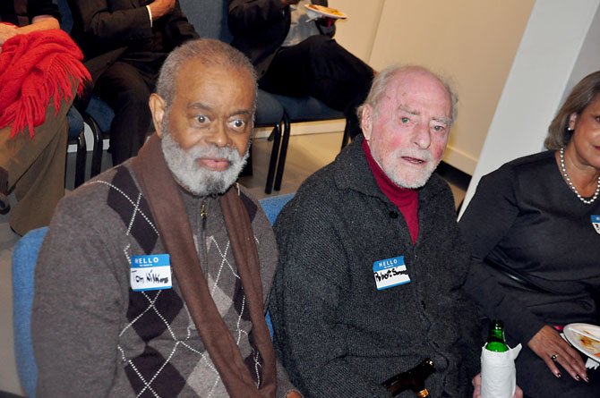 Dr. Thomas Wilkins with Reston founder Robert Simon. Wilkins, a longtime Reston resident and civil rights activist, passed away Saturday, July 20 at the age of 83. 