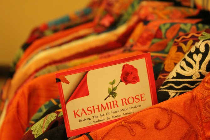 Embroidered jackets at Kashmir Rose.