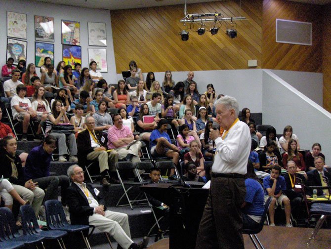 Army Air Force vet Elmer Smith spoke about flying President Franklin D. Roosevelt to the “Big Three” conference.