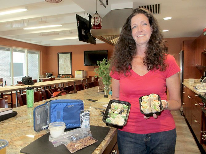 Culinaria Cooking School chef Christine Wisnewski shows a sampling of the lunch meals her own children enjoy eating.
