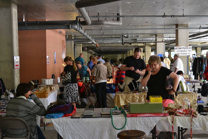 The flea market offered everything from antique treasures to new products from commercial vendors.
