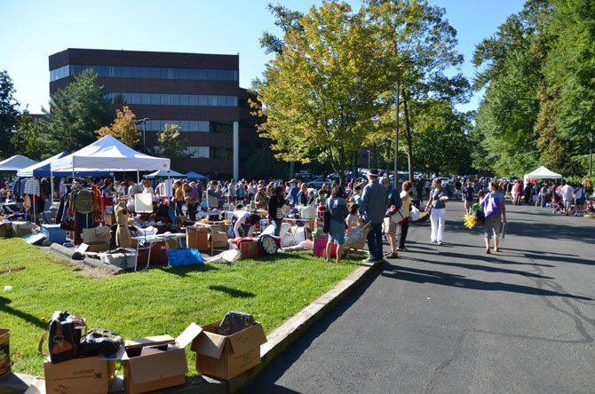 This year's Reston Association Yard Sale had room for 95 vendors. 
