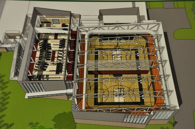 The diagram for the 36,000 square foot addition to the Spring Hill RECenter, which will run through February 2015. 