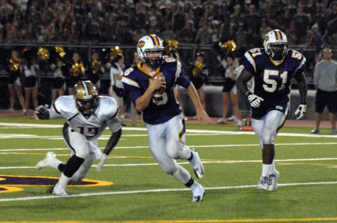 Lake Braddock quarterback Caleb Henderson threw three touchdown passes against Westfield on Friday night.