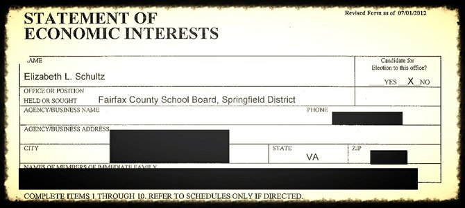 Fairfax County officials redacted information from documents designed to disclose information to the public.