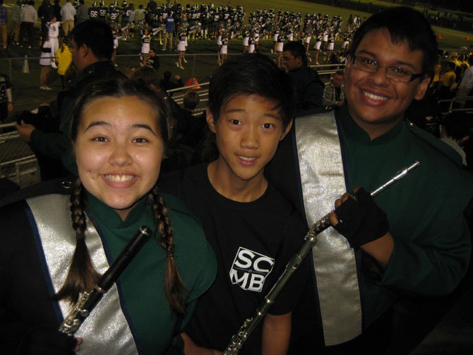 Erica Townsend, 10th grade, Jonathan Ahn, eighth grade, and Steven Mendoza, 12th grade.