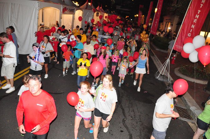 The annual Light the Night walk to benefit the Leukemia and Lymphoma Society takes place at Reston Town Center Saturday, Oct. 5. 