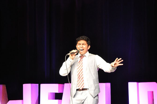 Josh Delgado, winner of the McLean Idol 2013 competition.
