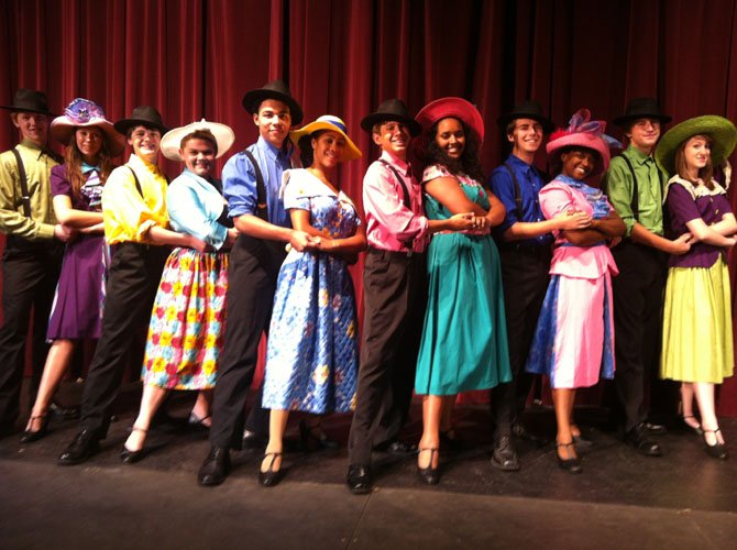 The dancers of Buenos Aires in Chantilly High’s production of “Evita.”