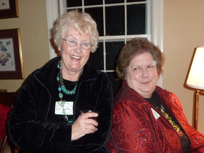 Lois Walker, left, was an organizer of the popular women's Sherry Party. She is shown at a previous party with Sherry Brown.