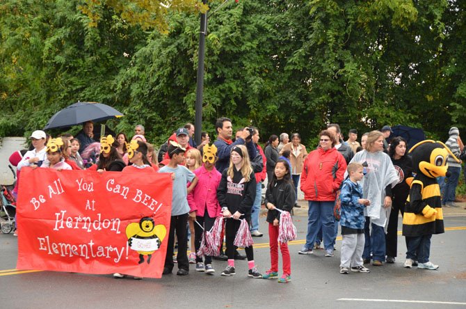 Alumni and friends of Herndon Elementary School marched in this year's parade. 
