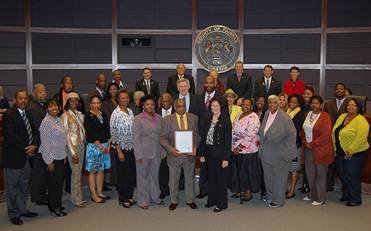 The Board of Supervisors honored Shiloh Baptist Church, one of the oldest African-American churches in the area, for its 140th anniversary on Tuesday, Oct. 8.