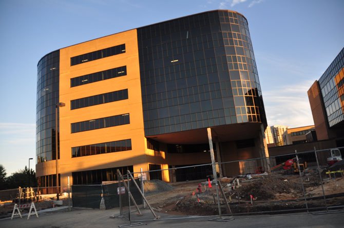 The new medical office building at Reston Hospital Center, currently under construction. 