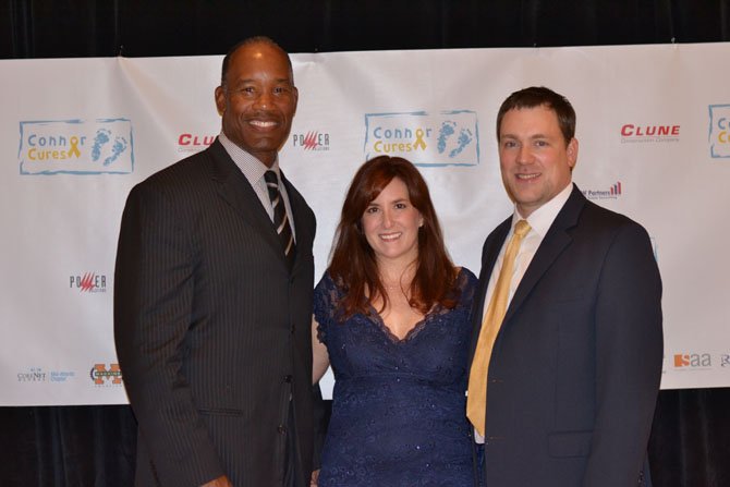 Charles Mann and Beth and Henry White at the Connor Cures Gala and Silent Auction.

