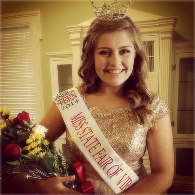 Hanna Rose Hunt, a Langley High School junior, was named Miss State Fair of Virginia’s Outstanding Teen. 