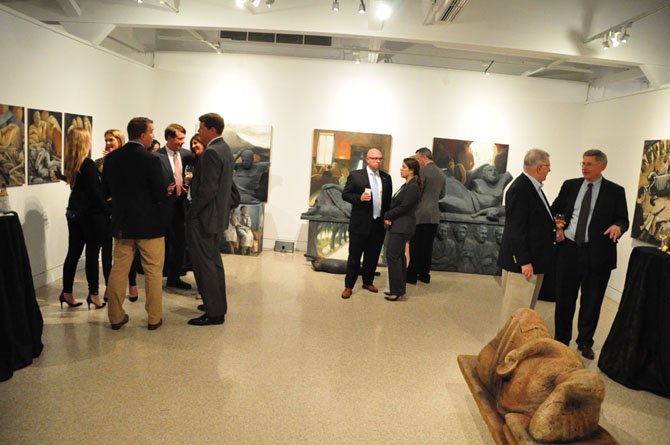 Supporters of Housing and Community Services of Northern Virginia, a nonprofit that combats homelessness, at the McLean Project for the Arts for a fundraiser Thursday, Oct. 23. 