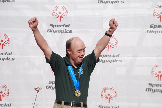 John Burkarth of Herndon is the Special Olympics gold medalist for Virginia. He won the weekend of Oct. 18-20 with a score of 64-86-59 on a course in Galloway, N.J.