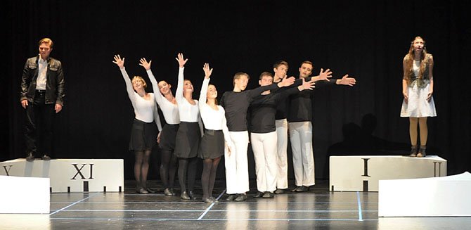 "The Last Five Years’" cast, recipient of VTA Special Merit award for Dance Ensemble.
