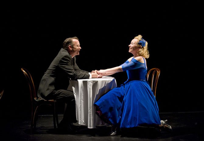 From left: Barney O'Hanlon and Deborah Wallace in the production of "Café Variations."