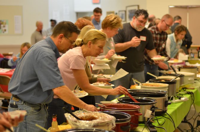 The chili cook-off was well attended, and raised money for St. Timothy’s Episcopal Church's upcoming Lakota Mission trip to South Dakota in May 2014. 