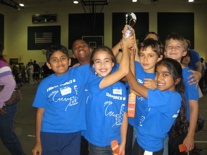 Louise Archer team (from left) Shaurya Saran; Ben D'Haiti; Christina Luckett; Max Golub; Vani Subramanian; and Christopher Gardner.