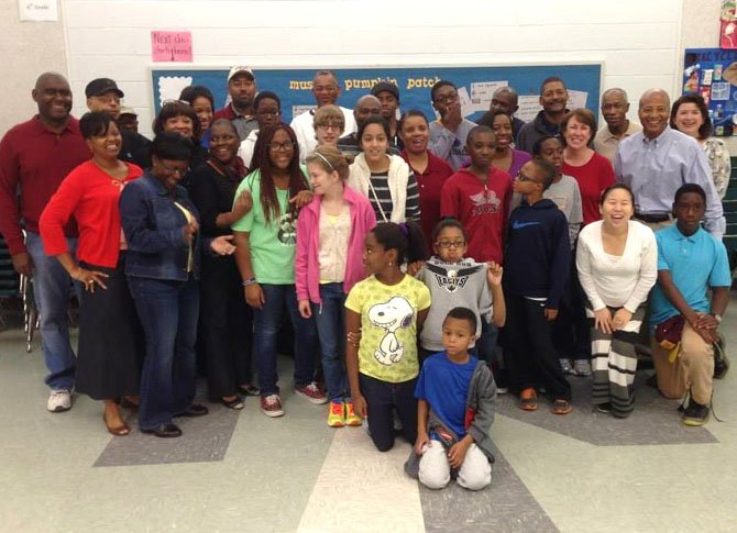 The 50 volunteers included members of Mount Olive Baptist Church, Centreville Elementary staff, plus students from Liberty Middle doing service hours for their civics class.