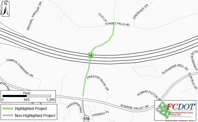 A proposed project that would extend South Lakes Drive as an overpass over the Dulles Toll Road. 