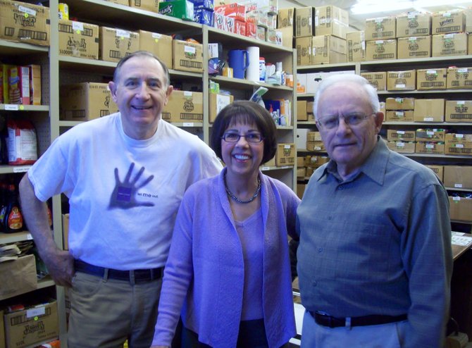 John Ray, Meg Brantly and Duanne Carlson have been volunteering at ECHO for several years. Carlson is one of ECHO’s founding fathers.