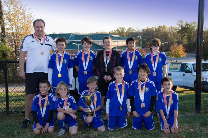 Great Falls U11 Gunners won the Capital Cup in Richmond on Nov. 9, in convincing fashion. 