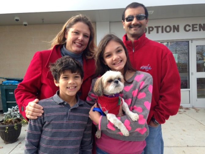 Biscuit was adopted in August by Faisal and Mary Ann Rashid of Oakton, and their two school-age children, Julia and Sam. 