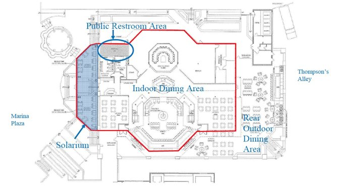 Ground level floor plan for Blackwall Hitch.