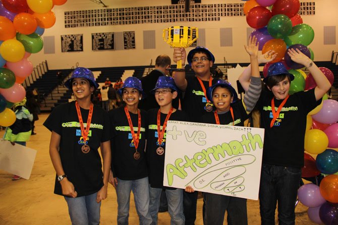 Left to right: Sanjana Meduri, Siona Prasad, Zach Wang, Aaraj Vij, Vishnu Murthy, and Alex Tisseront